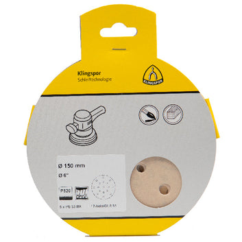 Klingspor rondel K320 hul GLS51 Ø150 mm 5 stk