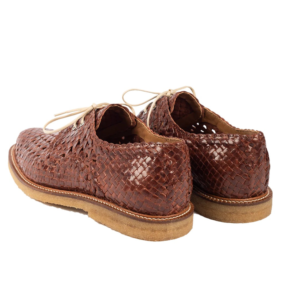 Angulus W Håndflettet Snøresko Terracotta