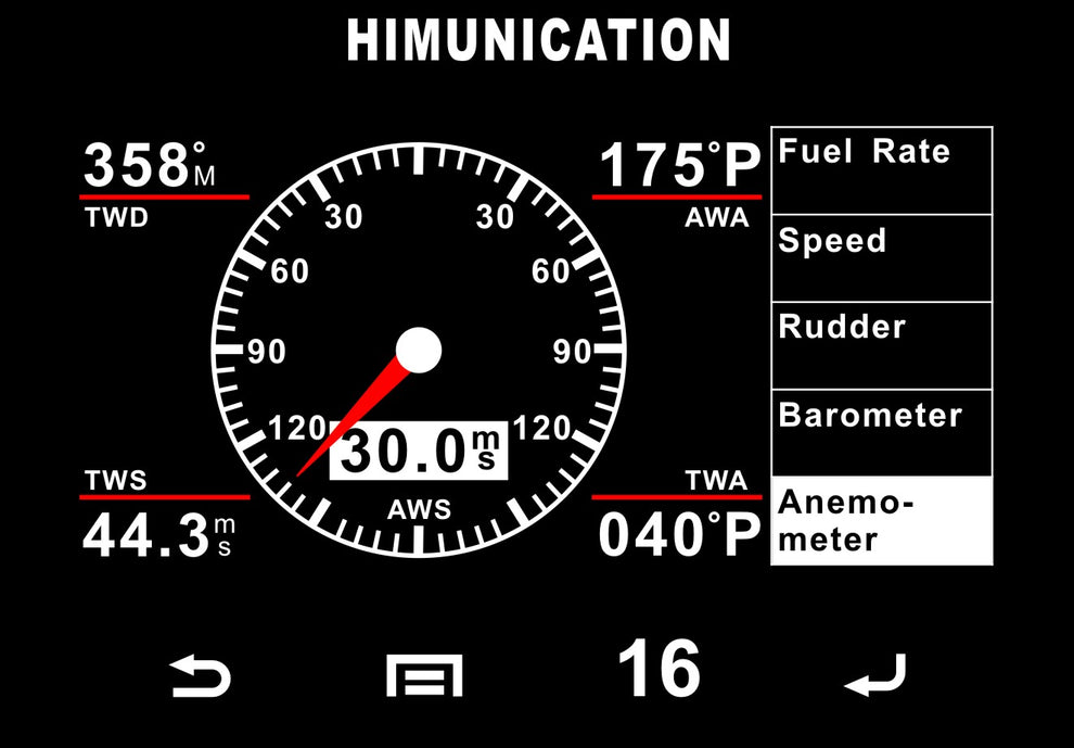 Himunication HM-TS18 VHF Radio Klasse DSC-D m. GPS, NMEA2000 og multifunktions touchskærm