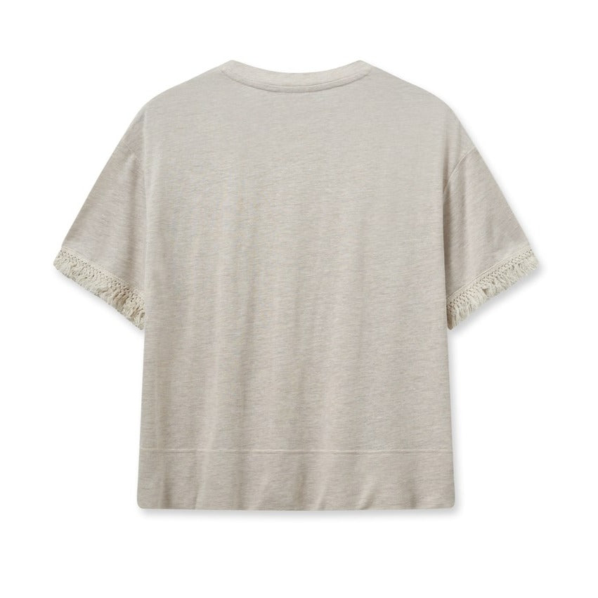 Mos Mosh W Kalu O-SS Fringe Tee Cement