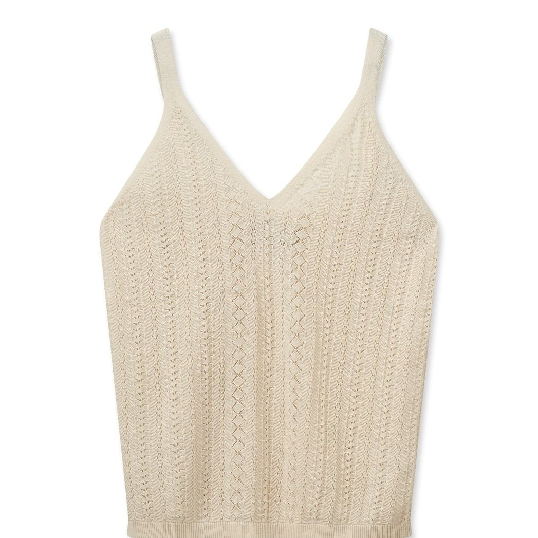 Mos Mosh W Cressida Knit Top Ecru