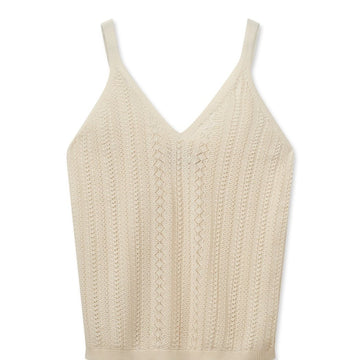 Mos Mosh W Cressida Knit Top Ecru