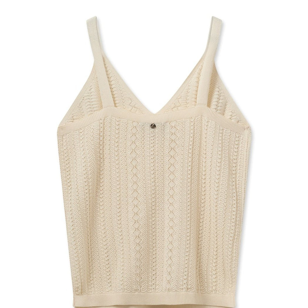 Mos Mosh W Cressida Knit Top Ecru