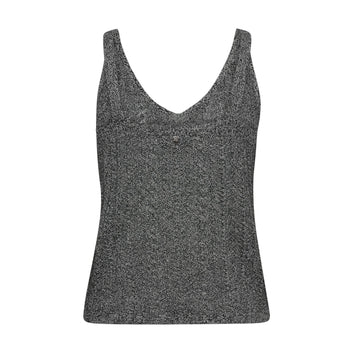 Mos Mosh W Cressida Melange Knit Top Black