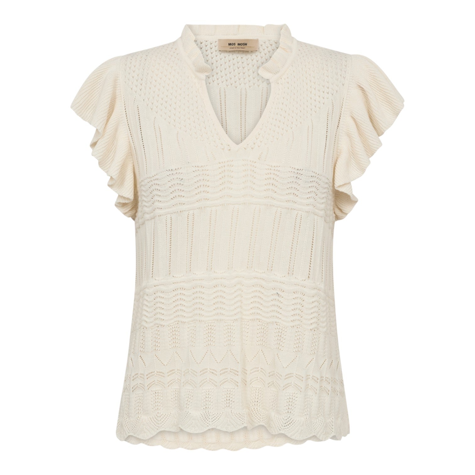 Mos Mosh W MMRyett Knit Blouse Ecru