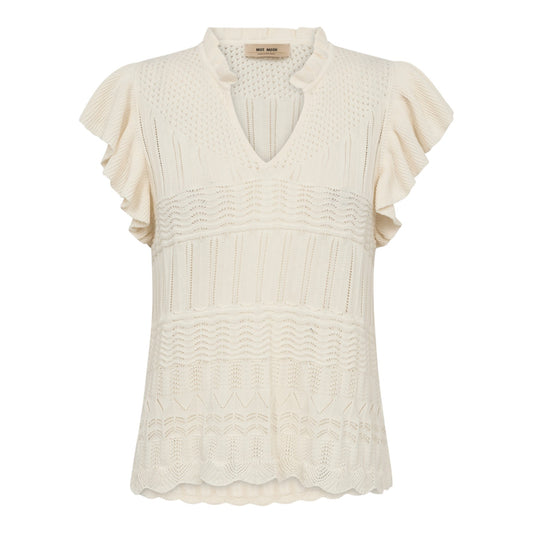 Mos Mosh W MMRyett Knit Blouse Ecru