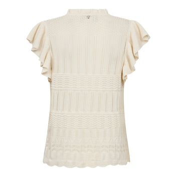 Mos Mosh W MMRyett Knit Blouse Ecru