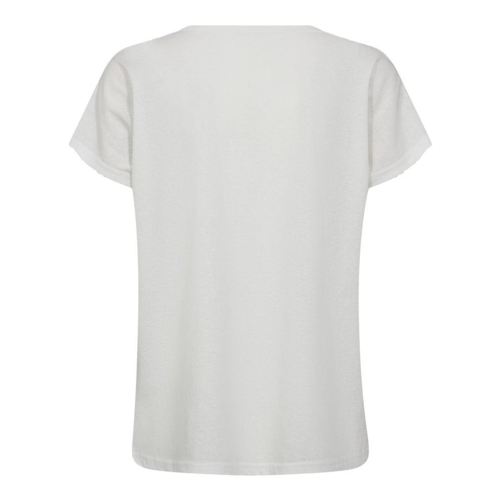 Mos Mosh W Dayo V-Neck Tee White