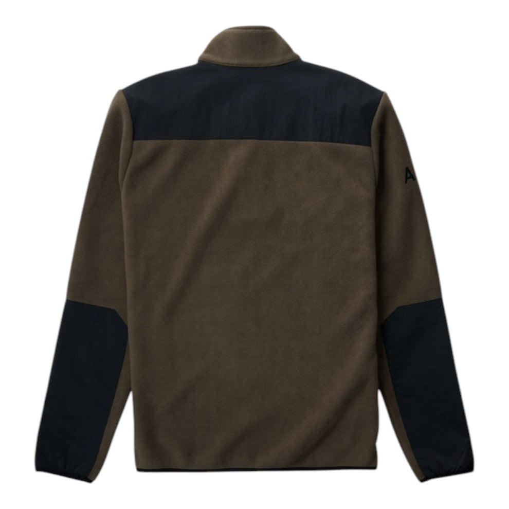 Halo Blocked Zip Fleece Major Brown