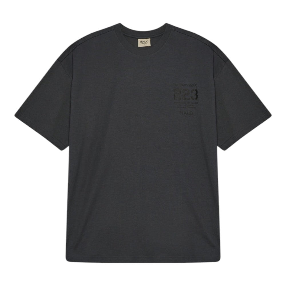 Halo Graphic Boxy T-Shirt Asphalt/Black