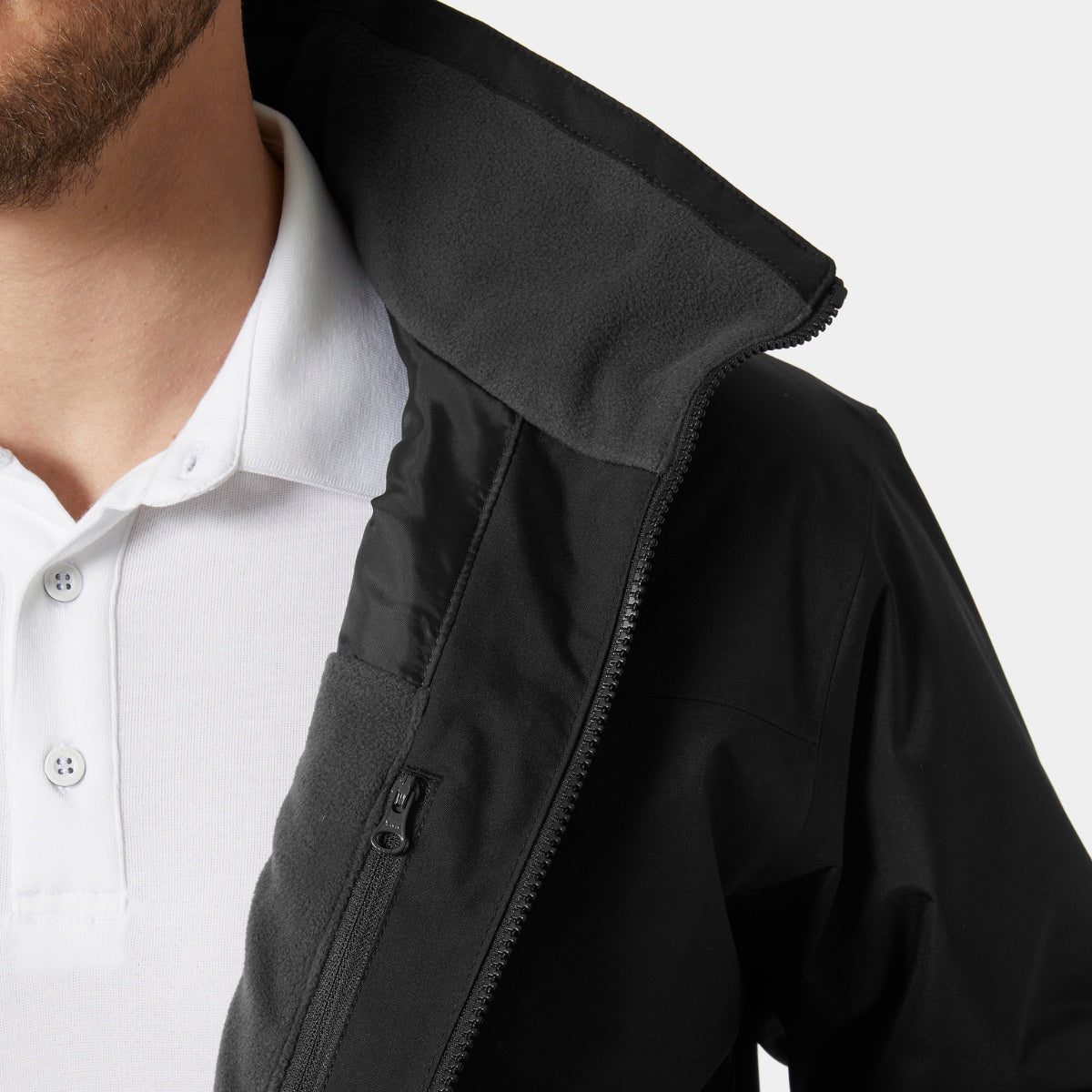 Helly Hansen M Crew Midlayer Sejlerjakke 2 Sort