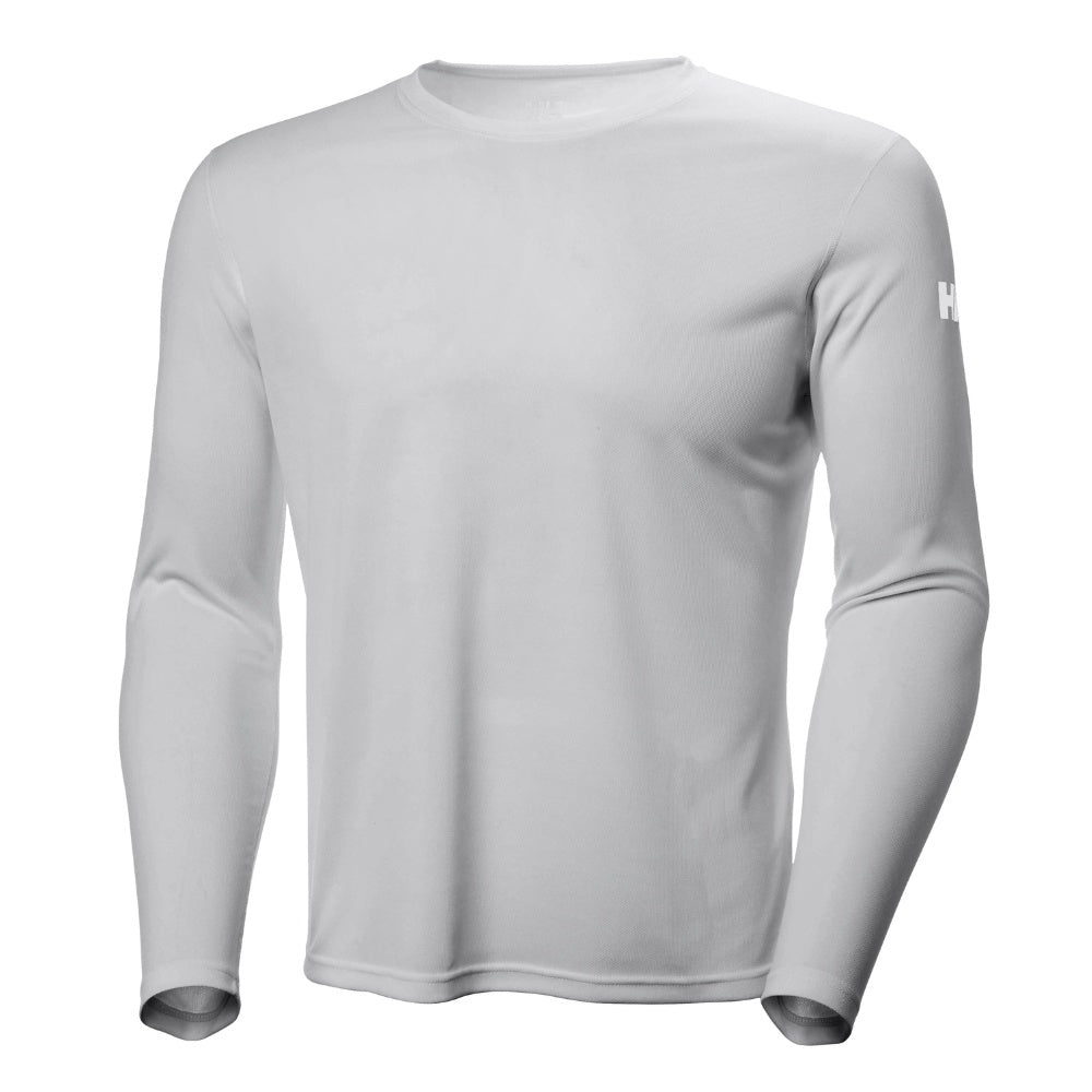 Helly Hansen M Tech Crew Long Sleeve Light Grey