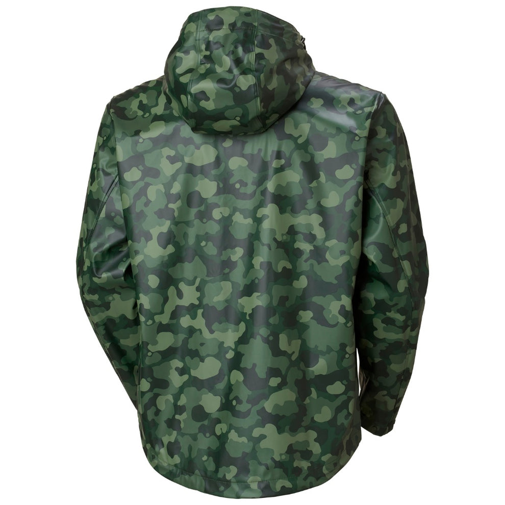 Helly Hansen U Moss Regnjakke Spruce AOP