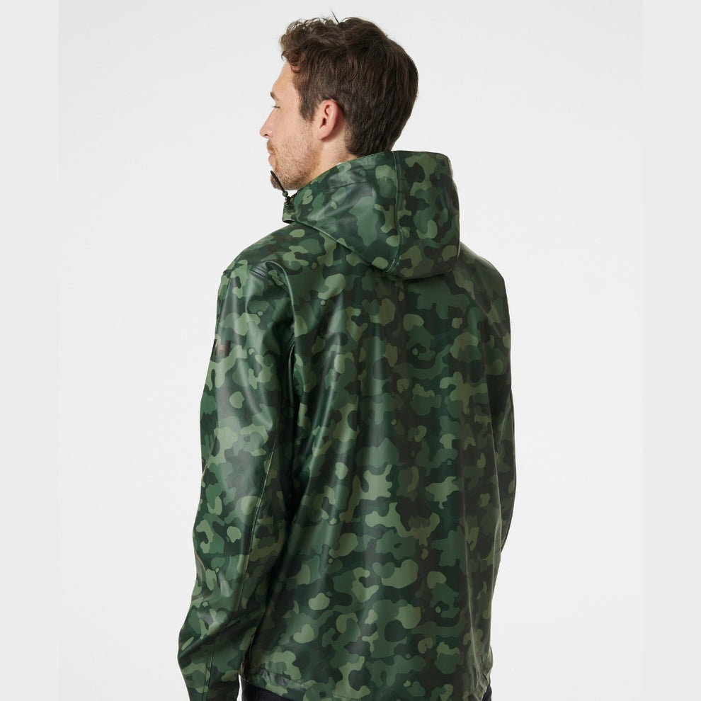 Helly Hansen U Moss Regnjakke Spruce AOP