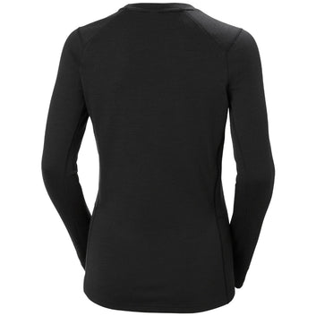 Helly Hansen W Lifa Merino Midweight Baselayer Crewneck Sort