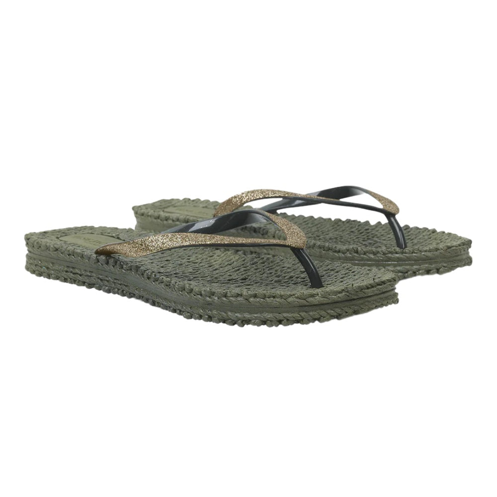 Flip Flop Platform Glitter Army