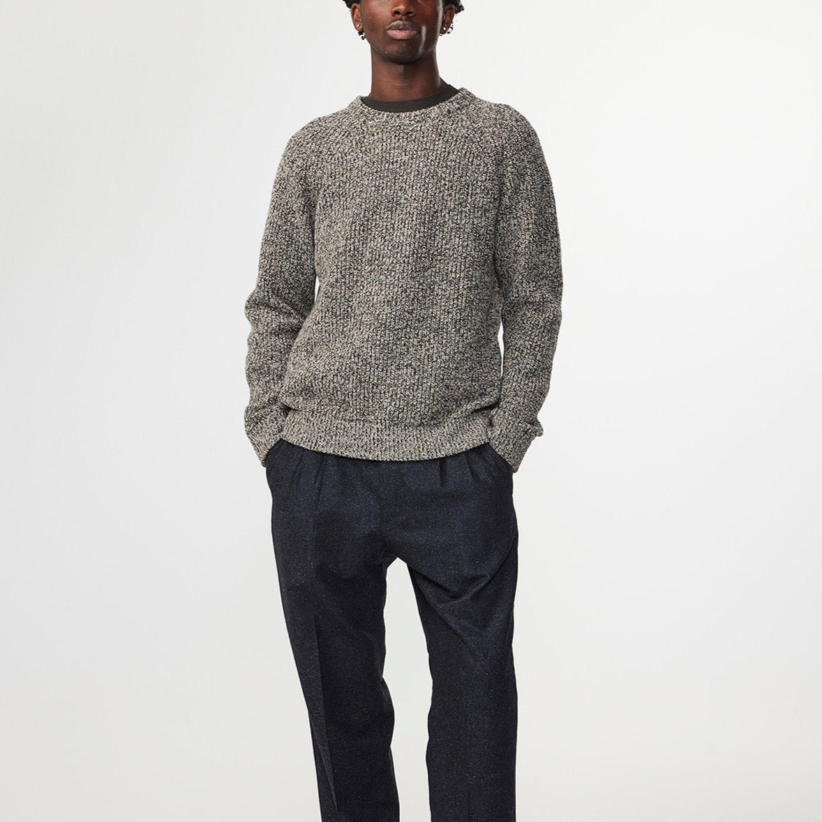NN07 M Jacobo Sweater 6533 Grå Mix