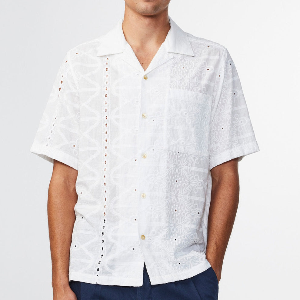NN07 M Julio SS 5392 Skjorte White