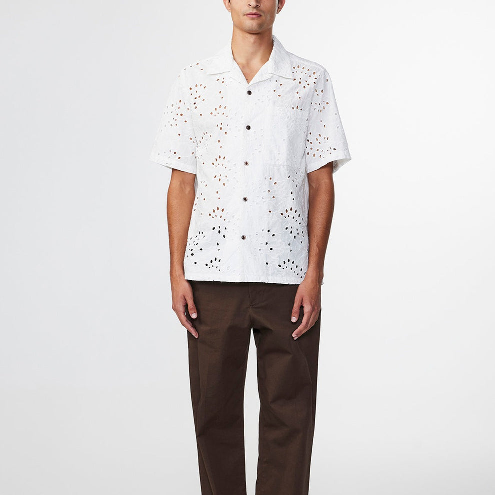 NN07 M Julio SS 5392 Skjorte White
