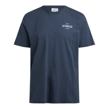 Klitmøller Collective M Mens Small Logo T-Shirt Navy