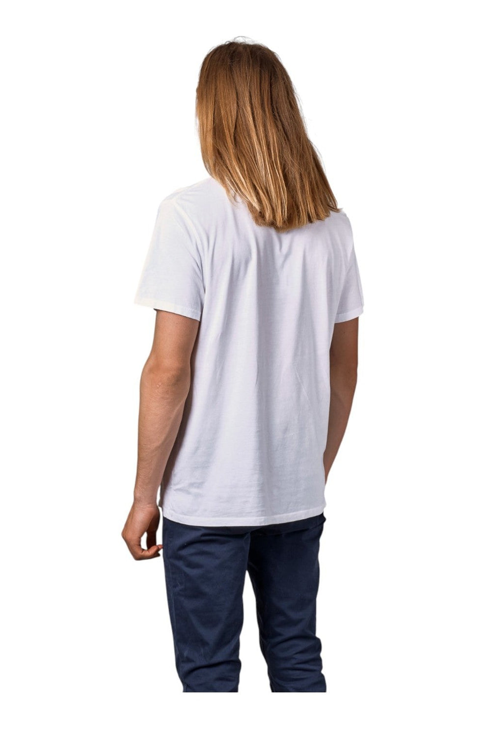 Klitmøller Collective M Mens Small Logo T-Shirt White