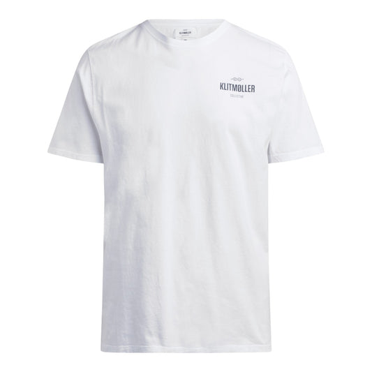 Klitmøller Collective M Mens Small Logo T-Shirt White