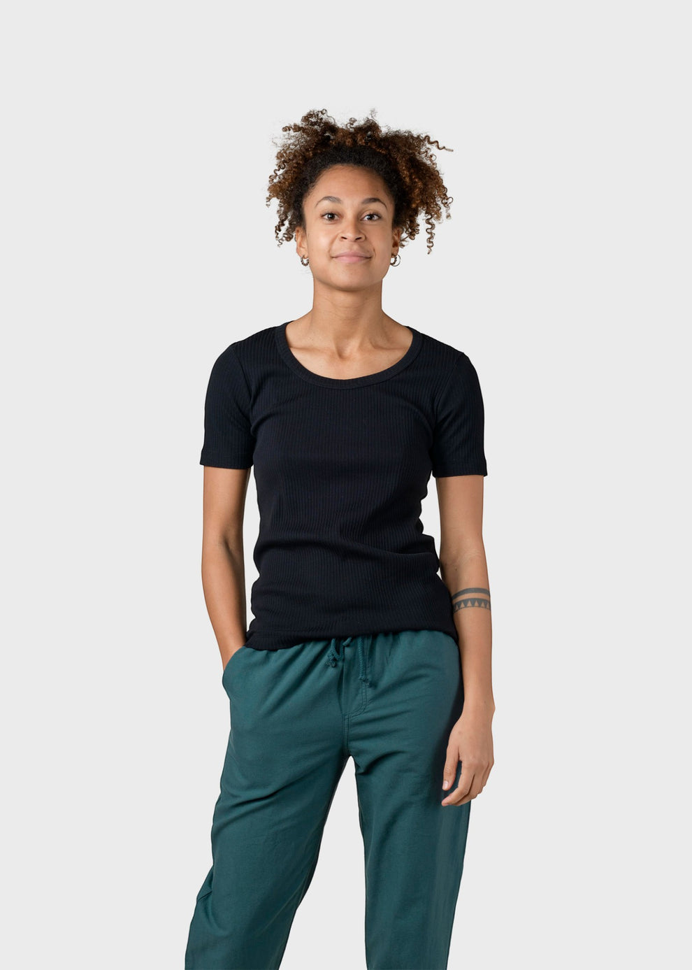 Klitmøller Collective W Rib Tee Black