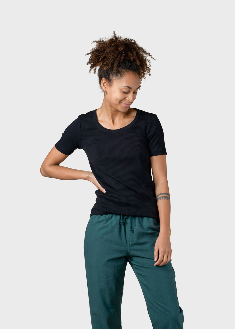 Klitmøller Collective W Rib Tee Black