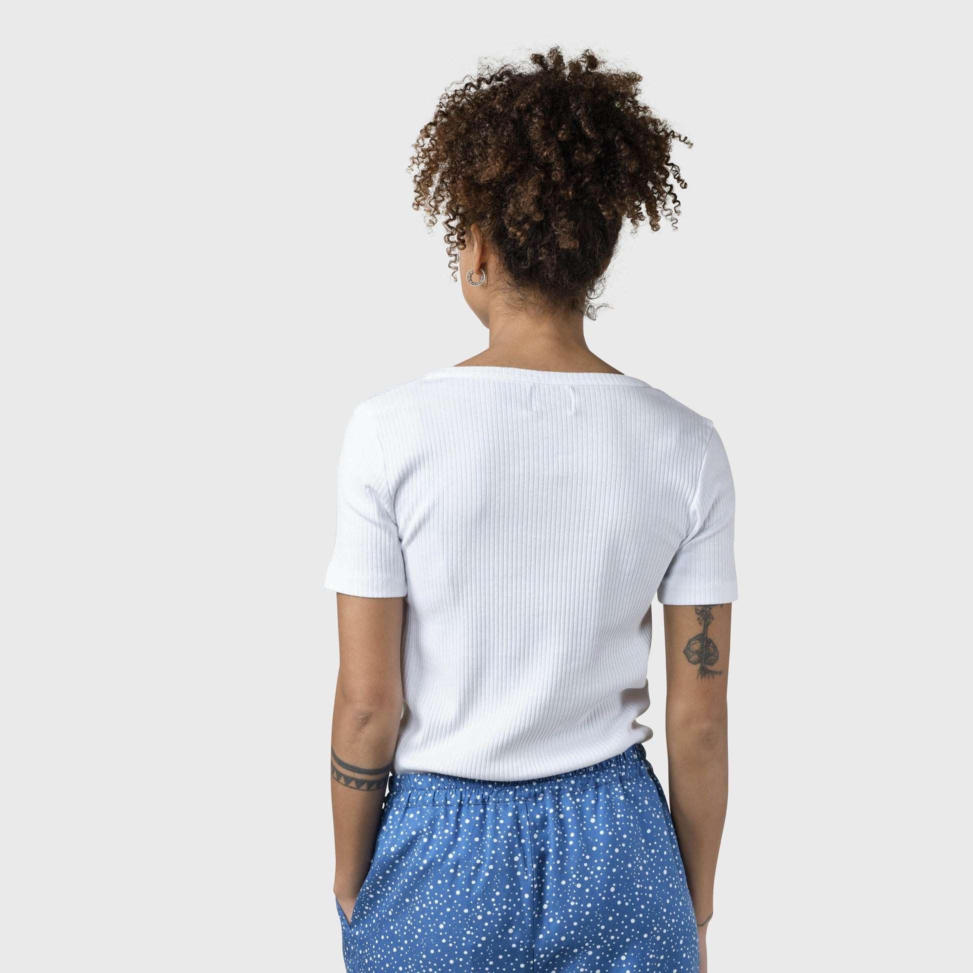Klitmøller W Rib T-Shirt Hvid