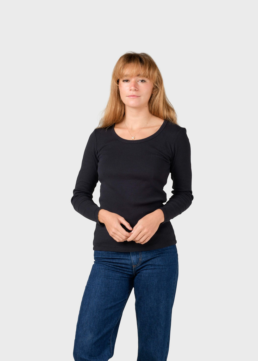 Klitmøller Collective W L/S Rib Tee Black
