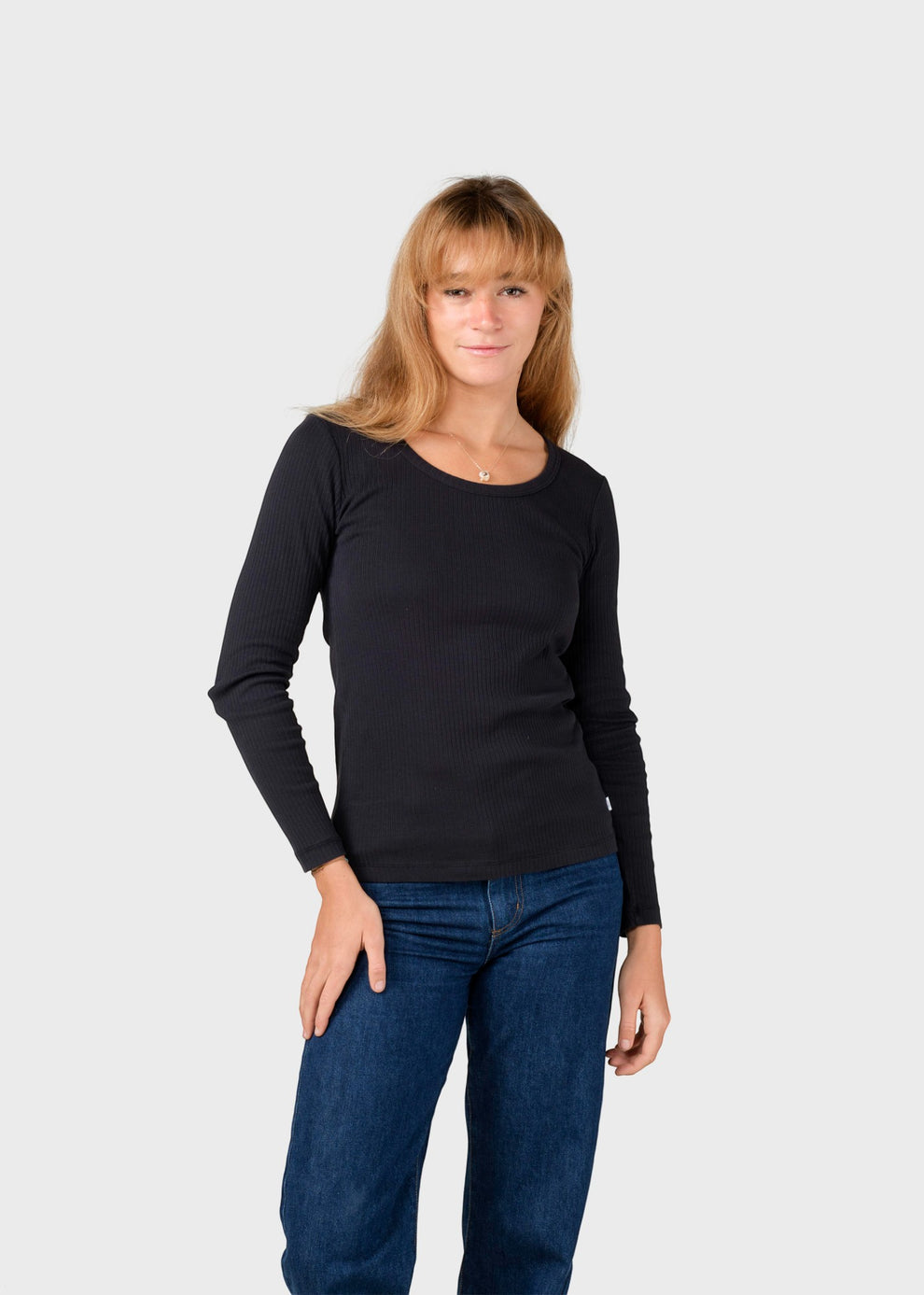 Klitmøller Collective W L/S Rib Tee Black