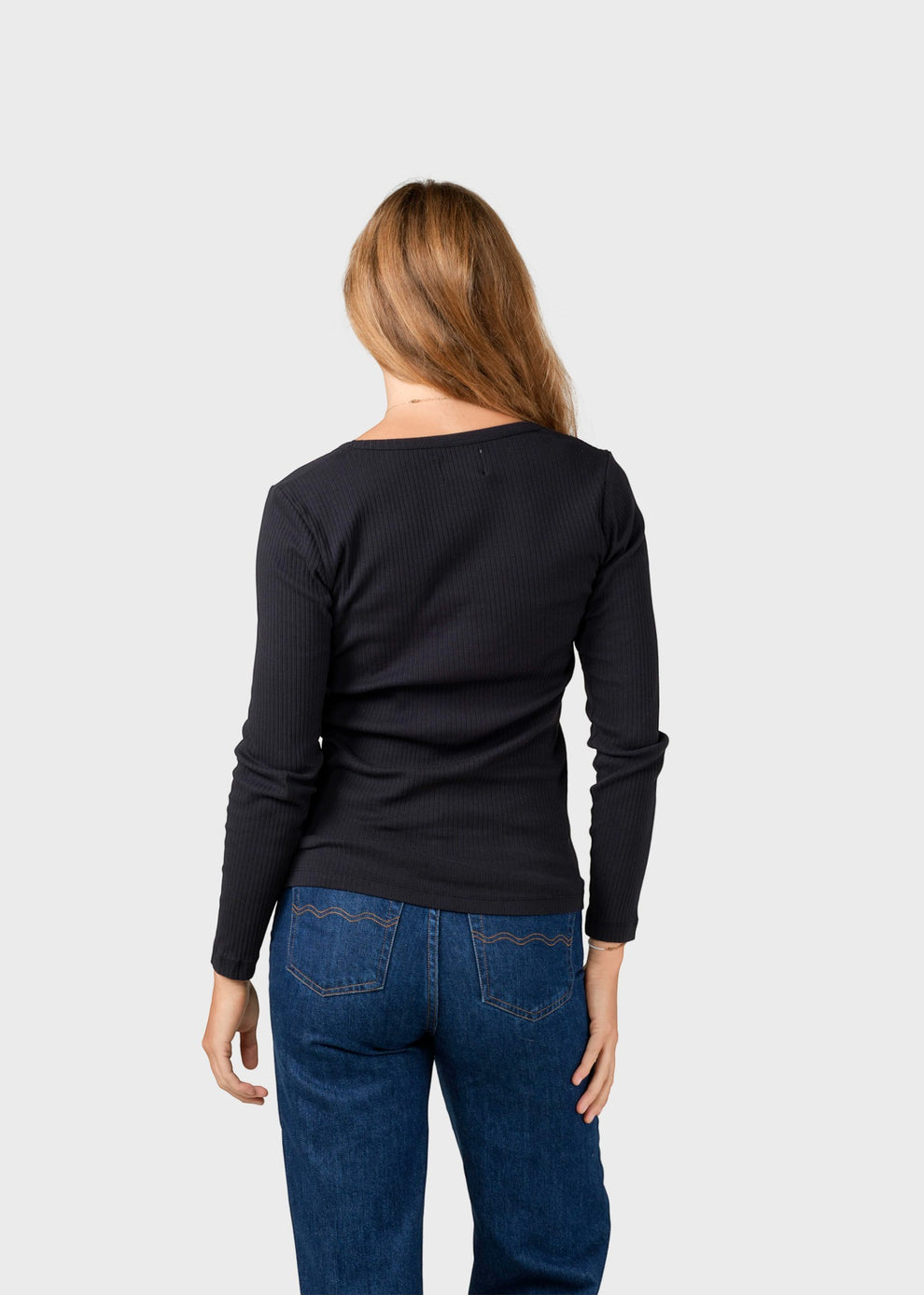Klitmøller Collective W L/S Rib Tee Black