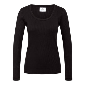Klitmøller Collective W L/S Rib Tee Black