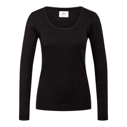 Klitmøller Collective W L/S Rib Tee Black