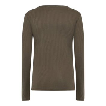 Klitmøller Collective W L/S Rib Tee Taupe