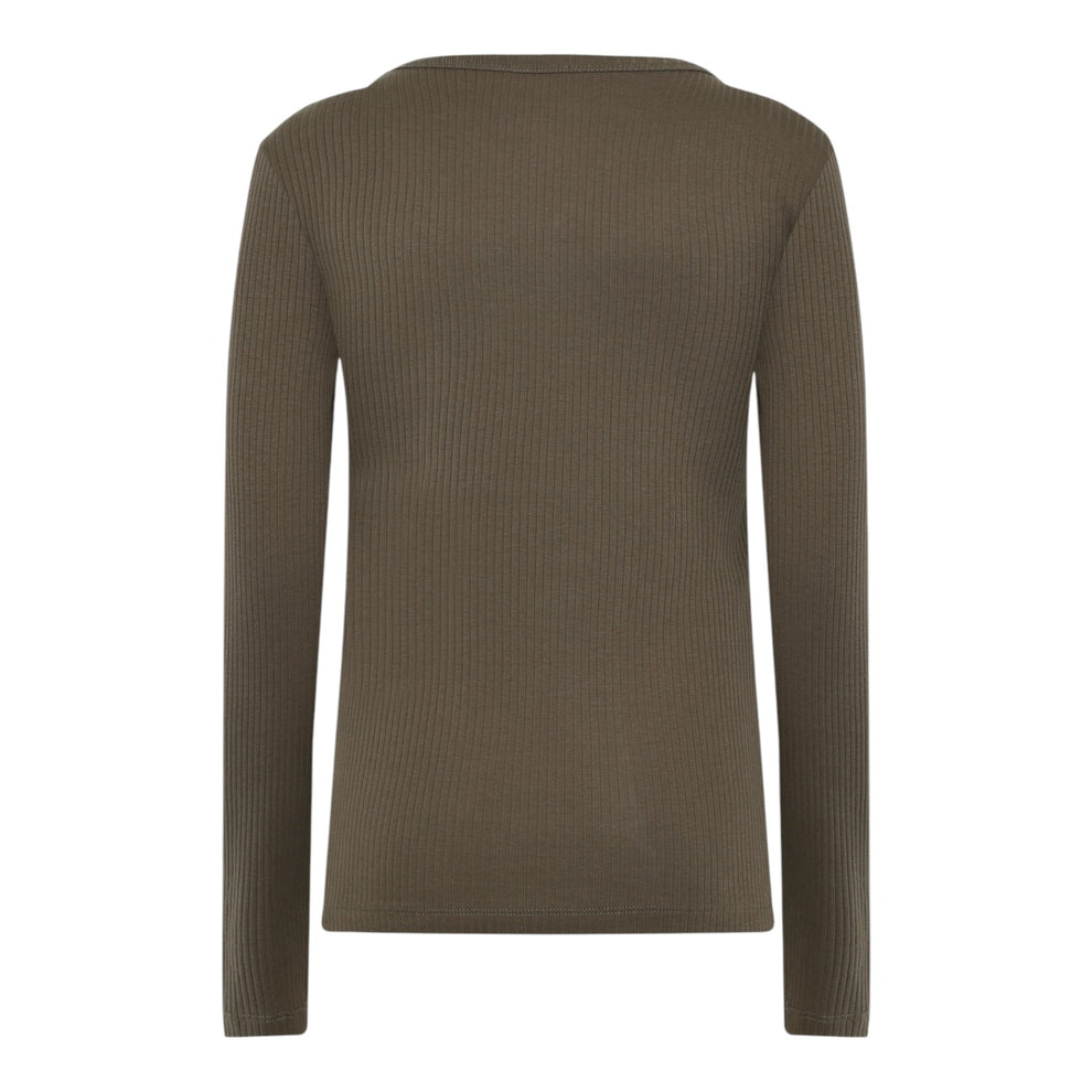 Klitmøller Collective W L/S Rib Tee Taupe