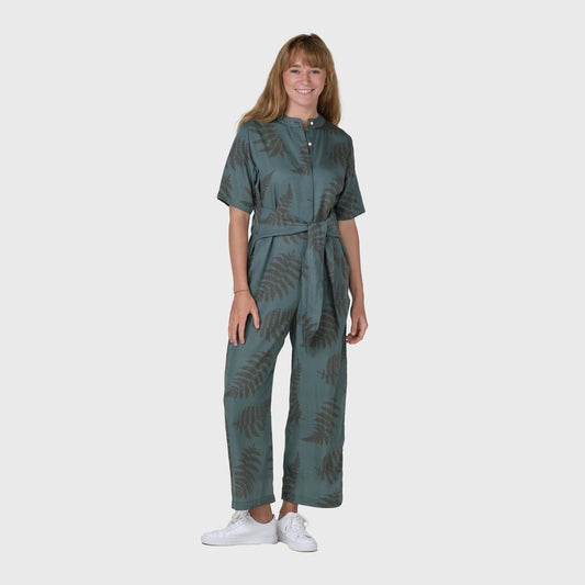 Klitmøller W Limona Print Jumpsuit Green Tones