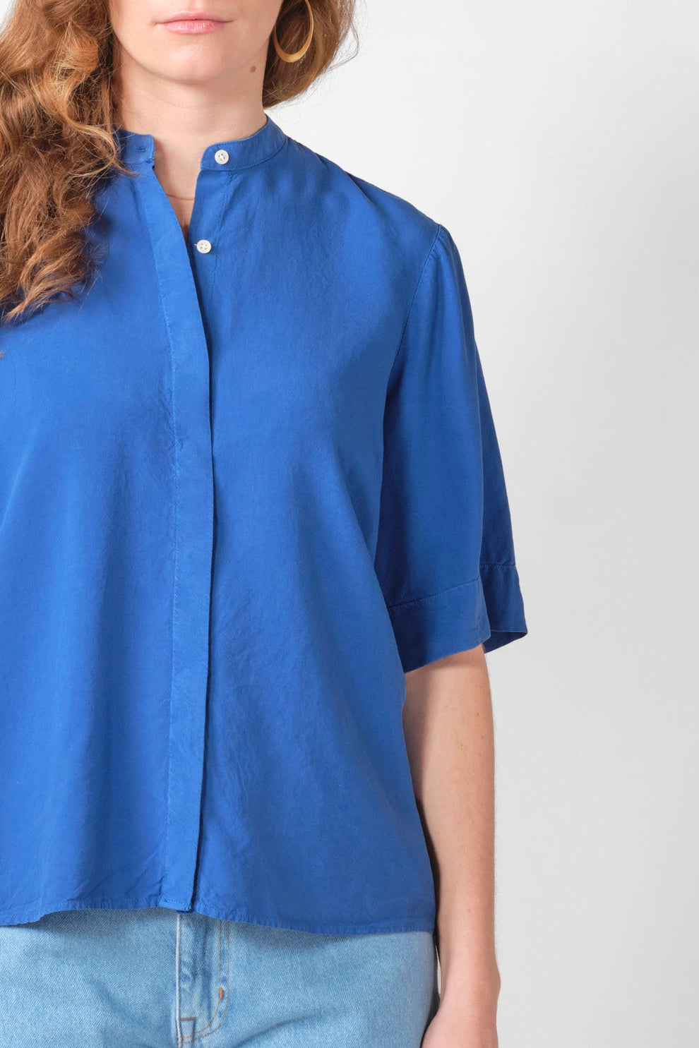 Klitmøller Collective W Solrun Shirt Surf Blue
