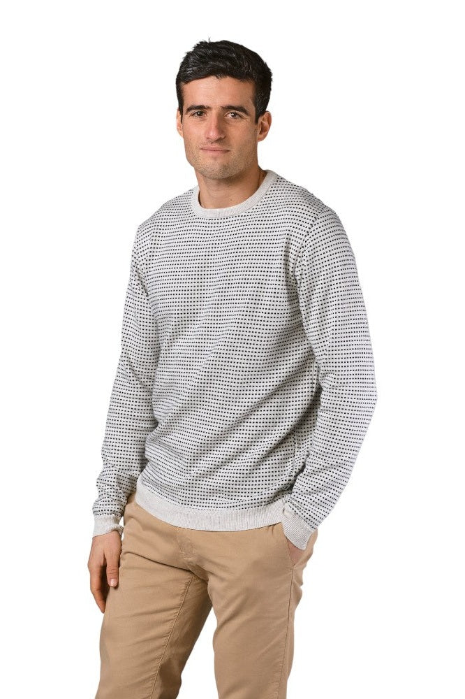 Klitmøller Collective M Otto Strik Cream/Navy