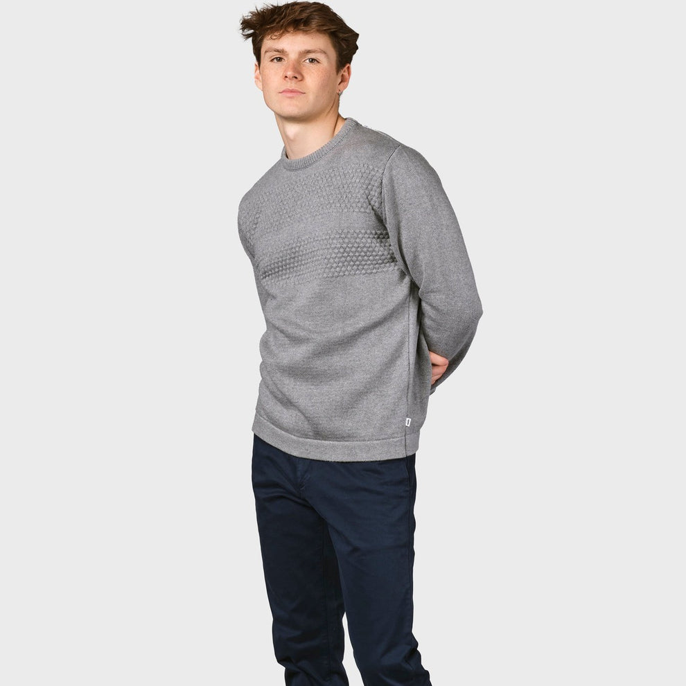 Klitmøller M Herbert Knit Light Grey
