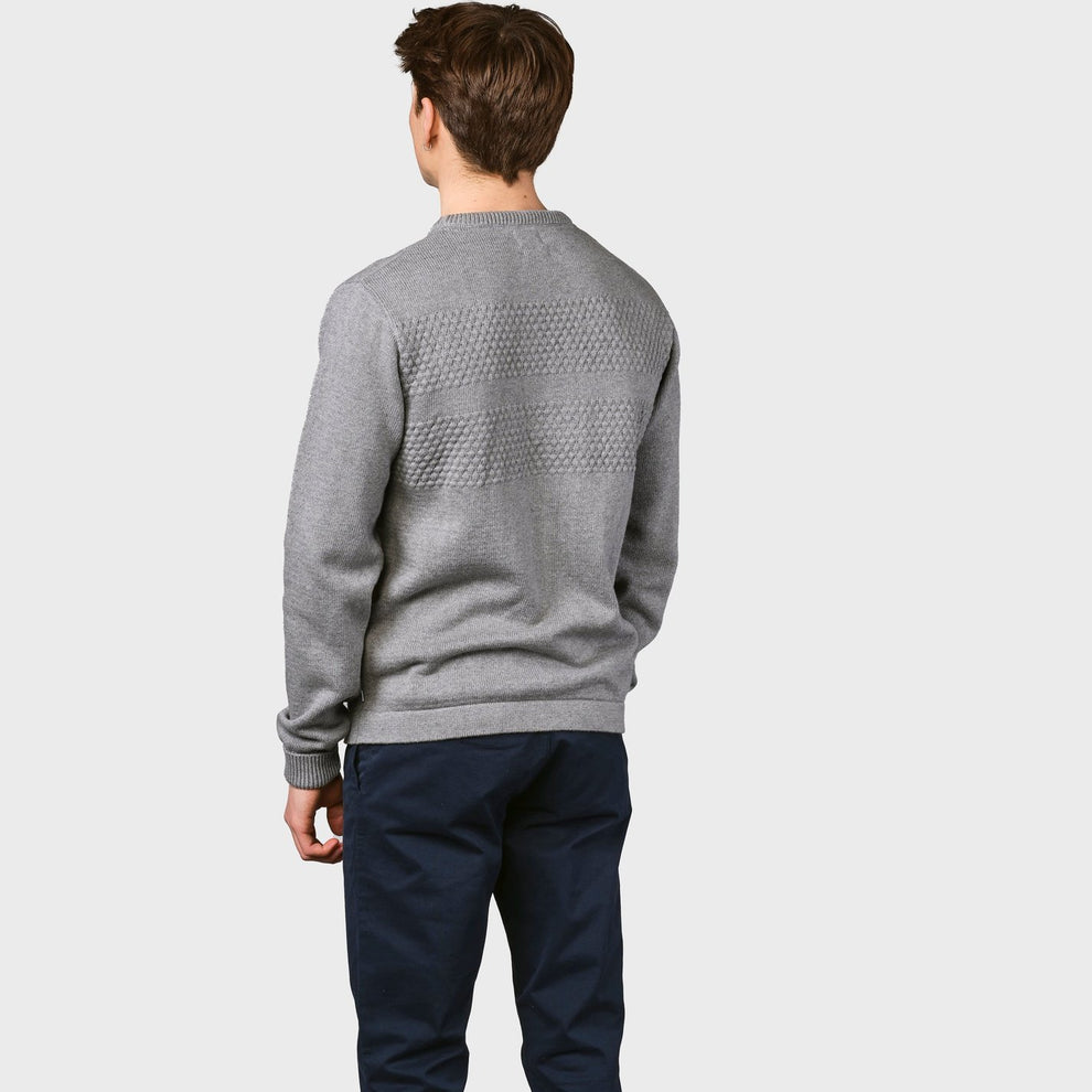 Klitmøller M Herbert Knit Light Grey