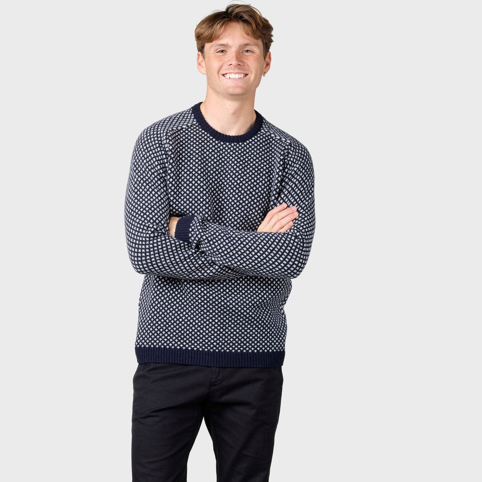 Klitmøller M Rene Knit Navy Cream