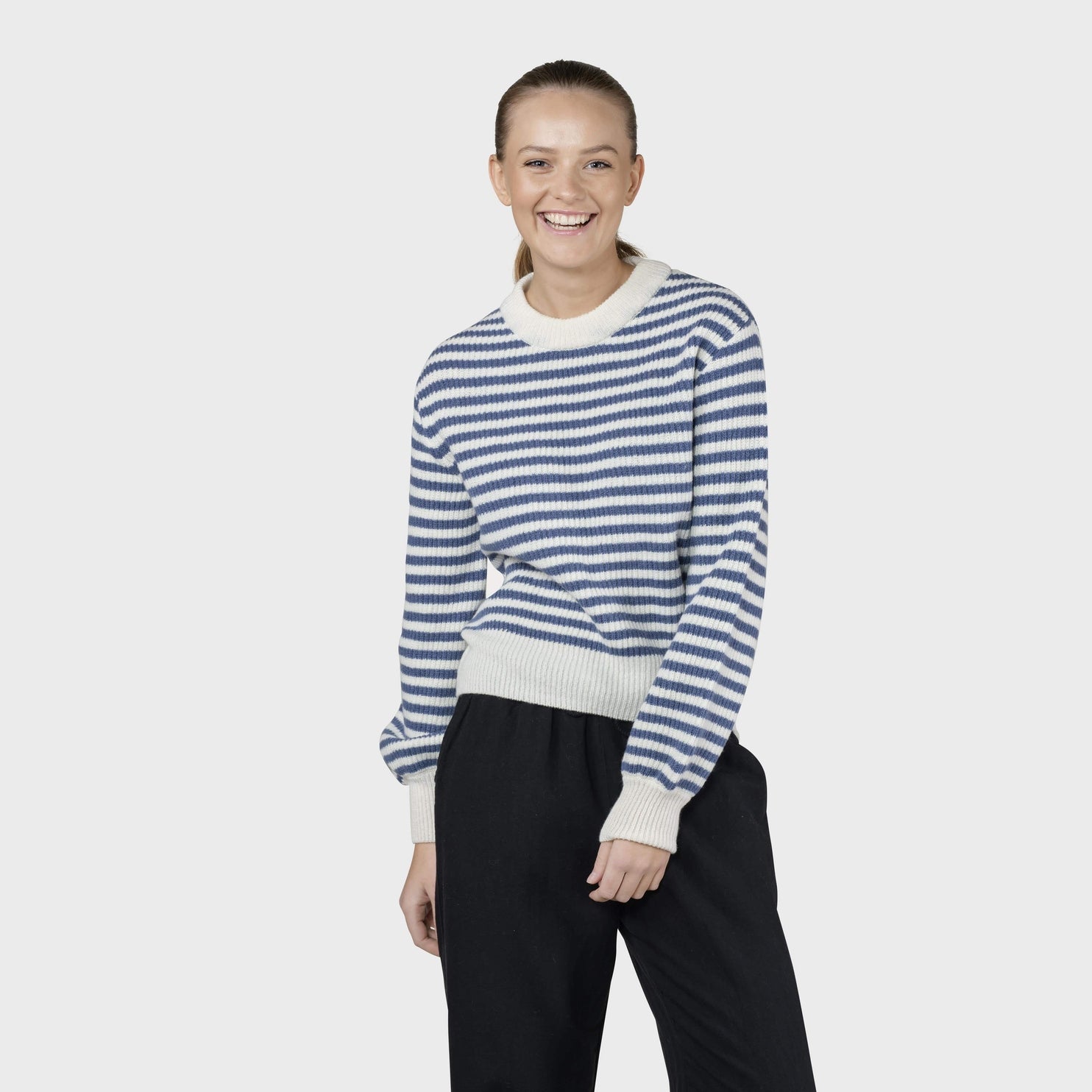 Klitmøller W Gunilla Knit Cream Ocean