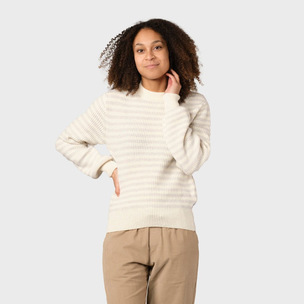 Klitmøller W Gunilla Strik Cream Pastel Grey