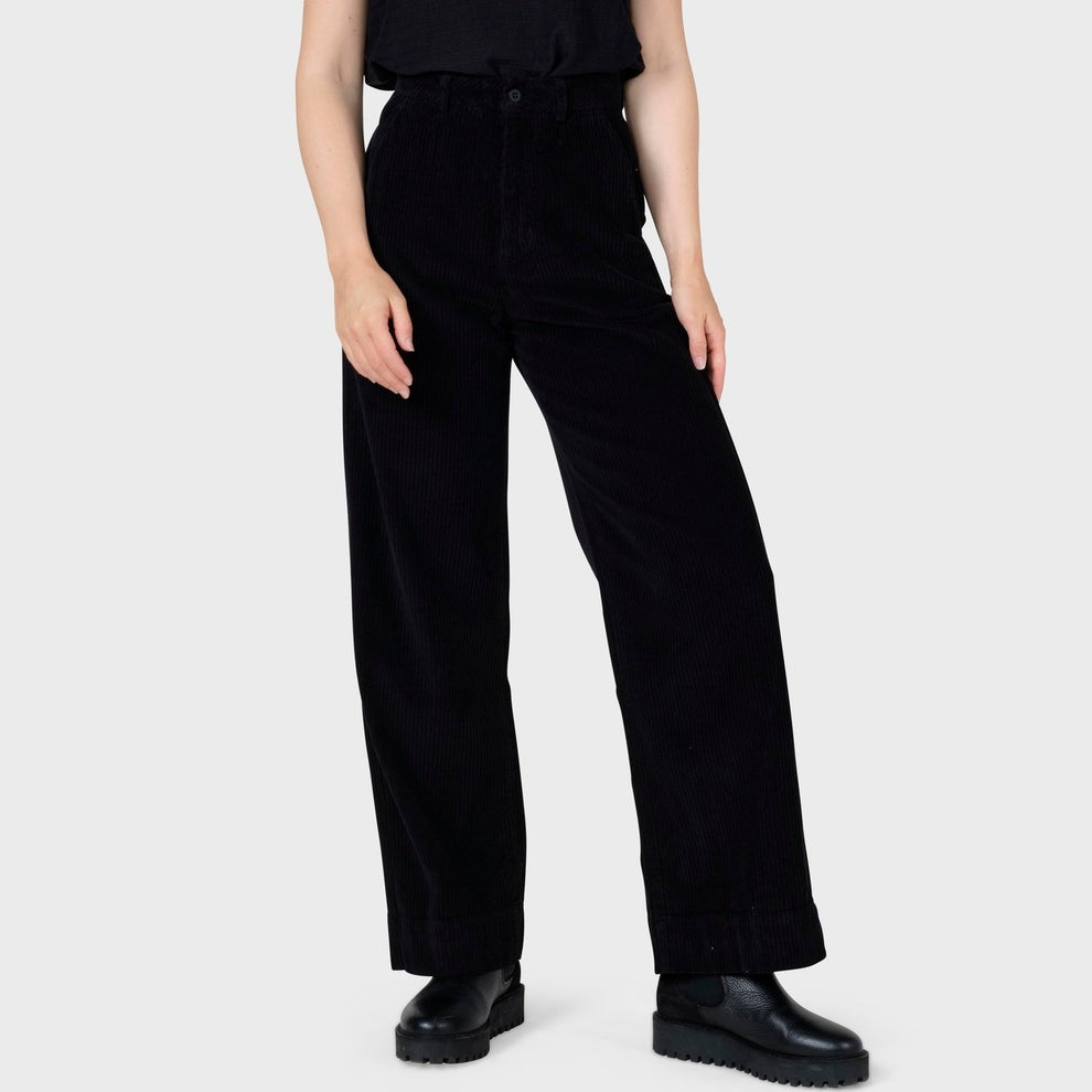 Klitmøller W Lydia Jumbo Corderoy Pants Black