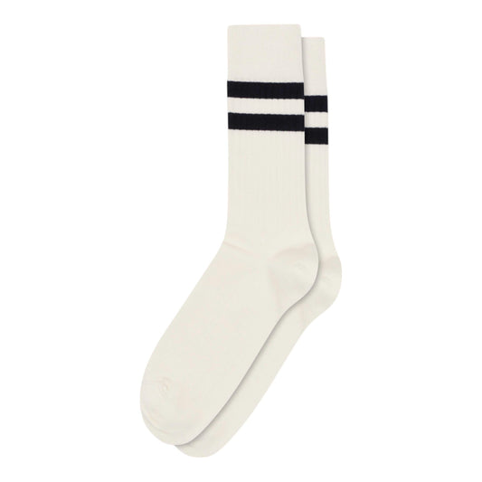 Klitmøller Collective U Retro Bomuld Sokker Cream/Navy