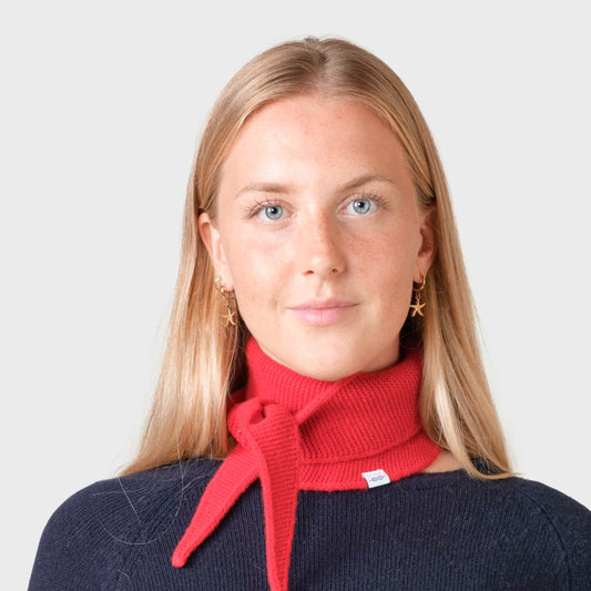 Klitmøller Collective U Violet Small Strik Scarf Red