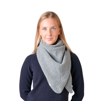 Klitmøller Collective U Ester Large Strik Scarf Light Grey