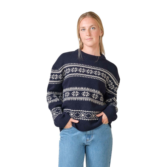 Klitmøller Collective W Jette Strik Navy/Pastel Sand
