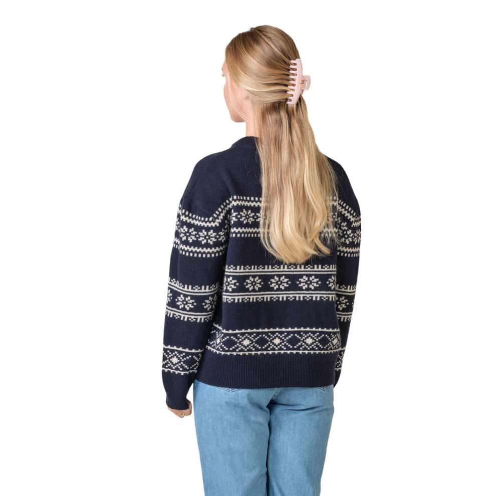 Klitmøller Collective W Jette Strik Navy/Pastel Sand